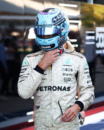 F1 - UNITED STATES GRAND PRIX 2025 RUSSELL George (gbr), Mercedes AMG F1 Team W16, portrait during the 2025 Formula 1 United States Grand Prix, 19th round of the 2025 FIA Formula One World Championship, WM, Weltmeisterschaft from October 17 to 19, 2025 on the Circuit of the Americas, in Austin, Texas, United States of America - AustinUnited States Copyright: xEricxAlonsox