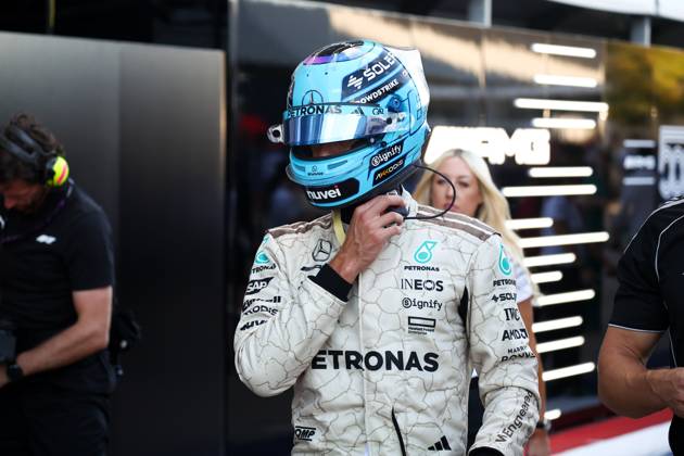 F1 - UNITED STATES GRAND PRIX 2025 RUSSELL George (gbr), Mercedes AMG F1 Team W16, portrait during the 2025 Formula 1 United States Grand Prix, 19th round of the 2025 FIA Formula One World Championship, WM, Weltmeisterschaft from October 17 to 19, 2025 on the Circuit of the Americas, in Austin, Texas, United States of America - AustinUnited States Copyright: xEricxAlonsox