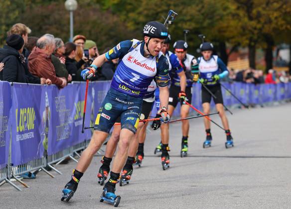 BIATHLON - Loop One Opening Festival MUNICH,GERMANY,19.OCT.25 - BIATHLON - Loop One Opening Festival. Image shows Viktor Brandt (SWE).  GEPAxpictures xThomasxBachun