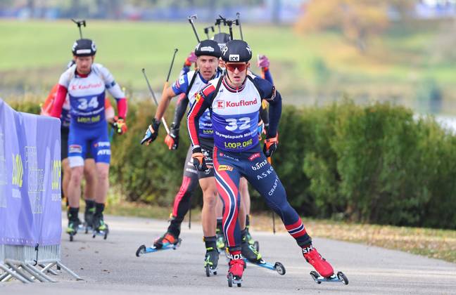 BIATHLON - Loop One Opening Festival MUNICH,GERMANY,19.OCT.25 - BIATHLON - Loop One Opening Festival. Image shows Vebjoern Soerum (NOR).  GEPAxpictures xThomasxBachun