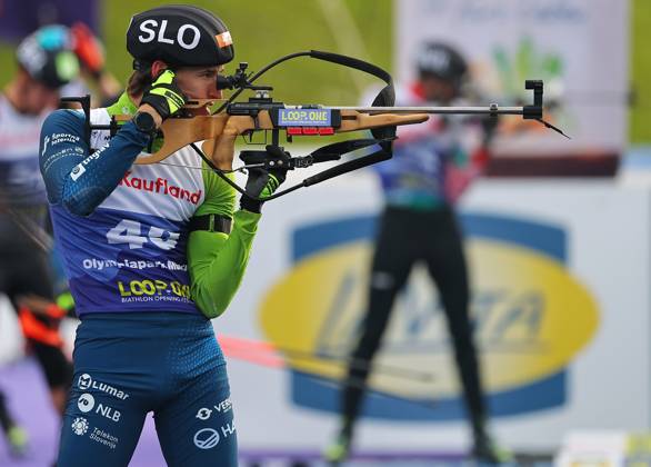 BIATHLON - Loop One Opening Festival MUNICH,GERMANY,19.OCT.25 - BIATHLON - Loop One Opening Festival. Image shows Lovro Planko (SLO).  GEPAxpictures xThomasxBachun