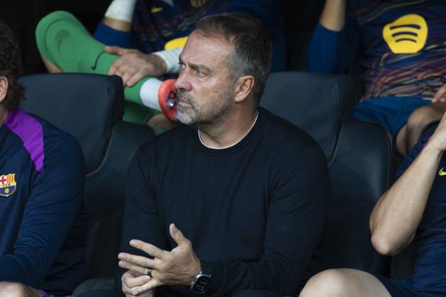 FC Barcelona, Barca v Olympiacos FC - UEFA Champions League 2025 26 League Phase MD3 Hansi Flick coaches FC Barcelona during the UEFA Champions League 2025 26 League Phase MD3 match between FC Barcelona and Olympiacos FC at Estadi Olimpic Lluis Companys in Barcelona, Spain, on October 21, 2025. Barcelona Spain Copyright: xRubenxDexLaxRosax originalFilename:delarosa-fcbarcel251021_npnJq
