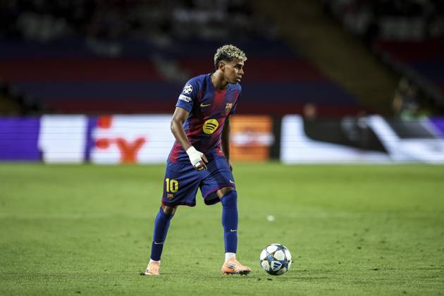 FC Barcelona, Barca v Olympiacos FC - UEFA Champions League 2025 26 League Phase MD3 Lamine Yamal of FC Barcelona plays during the UEFA Champions League 2025 26 League match between FC Barcelona and Olympiacos FC at Estadi Olimpic Lluis Companys in Barcelona, Spain, on October 21, 2025. Barcelona Spain Copyright: xGongorax originalFilename:bonilla-fcbarcel251021_nponc