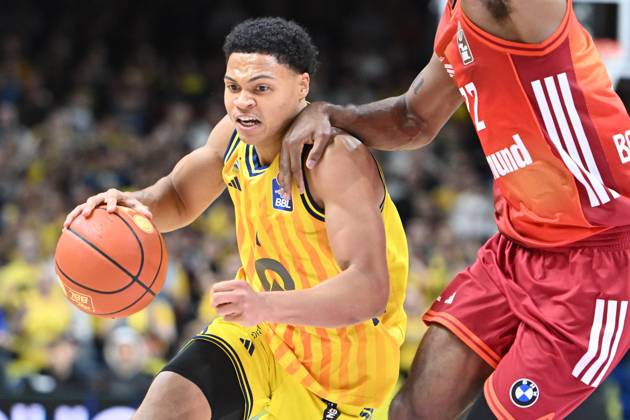 Jack Kayil (ALBA Berlin, 7) GER, Alba Berlin gegen FC Bayern Muenchen, Basketball, easyCredit Basketball League, Saison 2025 2026, 5. Spieltag, 26.10.2025 GER, Alba Berlin gegen FC Bayern Muenchen, Basketball, easyCredit Basketball League, Saison 2025 2026, 5. Spieltag, 26.10.2025 Berlin Copyright: xEibner-Pressefoto RyanxSleimanx EP_RSN