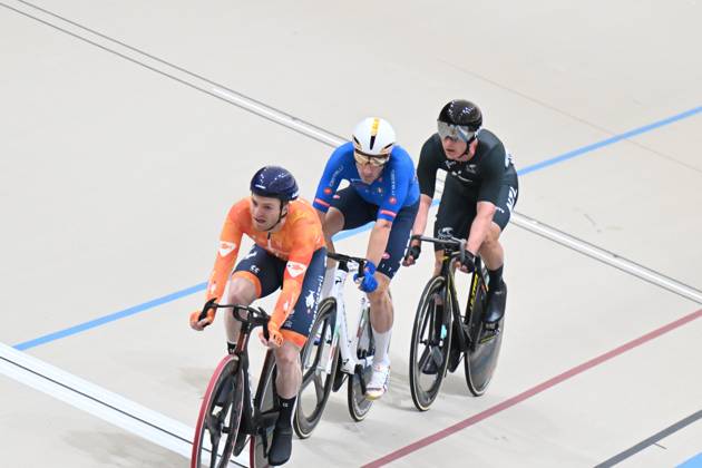 26-10-2025 World Championships Elite Track; Giornata 05; 2025, Lotto; 2025, New Zealand; 2025, Olanda; Viviani, Elia; Stewart, Campbell; Havik, Yoeri; Santiago Del Cile - Velodromo Penalolen;