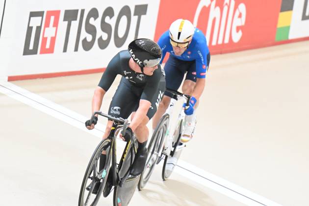26-10-2025 World Championships Elite Track; Giornata 05; 2025, Lotto; 2025, New Zealand; Viviani, Elia; Stewart, Campbell; Santiago Del Cile - Velodromo Penalolen;