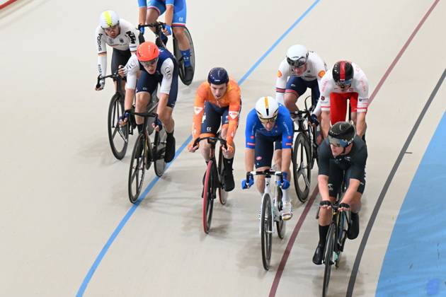 26-10-2025 World Championships Elite Track; Giornata 05; 2025, Lotto; 2025, New Zealand; 2025, Olanda; Viviani, Elia; Stewart, Campbell; Havik, Yoeri; Santiago Del Cile - Velodromo Penalolen;
