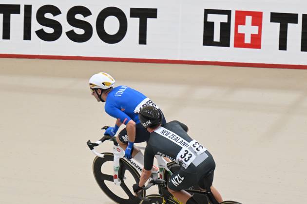 26-10-2025 World Championships Elite Track; Giornata 05; 2025, Lotto; 2025, New Zealand; Viviani, Elia; Stewart, Campbell; Santiago Del Cile - Velodromo Penalolen;