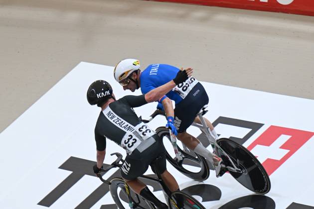 26-10-2025 World Championships Elite Track; Giornata 05; 2025, Lotto; 2025, New Zealand; Viviani, Elia; Stewart, Campbell; Santiago Del Cile - Velodromo Penalolen;