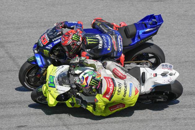 Races of Petronas Grand Prix of Malaysia of MotoGP at Sepang Circuit. October 26 2025 In picture: Franco Morbidelli and Fabio Quartararo Carreras del Gran Premio de MotoGP de Malasia en el Circuito Internacional de Sepang. 26 de Octubre de 2025 POOL MotoGP.com Cordon Press Images will be for editorial use only. Mandatory credit: MotoGP.com Cordon Press Cordon Press