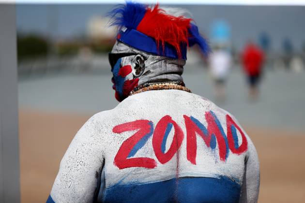 Saudi Arabia v Egypt: Group A - 2018 FIFA World Cup, WM, Weltmeisterschaft, Fussball Russia VOLGOGRAD, RUSSIA - JUNE 25 : A football fan Zomo, from Cameroon arrives at the Volgograd Arena to follow the 2018 FIFA World Cup Russia Group A match between Saudi Arabia and Egypt on June 25, 2018 in Volgograd, Russia. Volgograd Rusya. Editorial use only. Please get in touch for any other usage.  Copyright: x2025xAnadoluxGökhanxBalcÄ±x