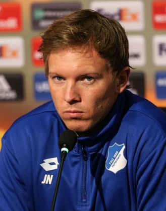 Hoffenheim s press conference, PK, Pressekonferenz ahead of the UEFA Europa League match ISTANBUL, TURKEY - NOVEMBER 01: Head coach of Hoffenheim Julian Nagelsmann attends a joint press conference ahead of UEFA Europa League Group C soccer match between Hoffenheim and Medipol Basaksehir at Fatih Terim Stadium in Istanbul, Turkey on November 01, 2017. Istanbul Turkey. Editorial use only. Please get in touch for any other usage. Copyright: x2025xAnadoluxÅžebnemxCoÅükunx