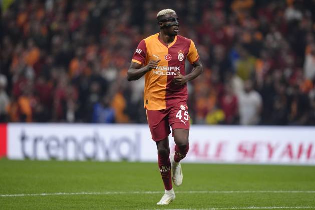 Galatasaray v Trabzonspor Turkish Super League Victor James Osimhen of Galatasaray SK is seen during the Turkish Super League match between Galatasaray and Trabzonspor at the Rems Park Stadium on November 1, 2025 in Istanbul, Turkey. (Photo by Gokhan Taner Middle East Images) Istanbul Istanbul Türkiye Copyright: xGokhanxTanerx