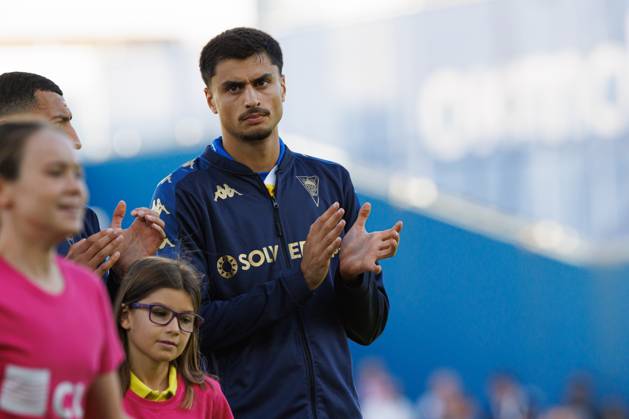 Andre Lacximicant seen during Liga Portugal game between teams of GD Estoril Praia and CD Nacional at Estadio Antonio Coimbra da Mota (Maciej Rogowski Ball Raw Images) Estoril Estadio Antonio Coimbra da Mota Portugal Copyright: xMaciejxRogowskix maciejrogowski_estoril_nacional_2526-174