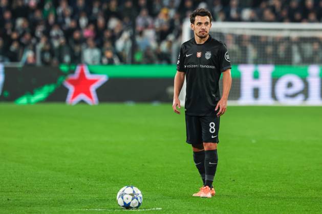 Pedro Goncalves of Sporting CP seen in action during UEFA Champions League 2025 26 League Phase - Matchday 4 football match between Juventus FC and Sporting CP at Allianz Stadium in Turin Italy on 04 November 2025. Turin Allianz Stadium Turin Italy Copyright: xEPhotopressx SP24-1280-079