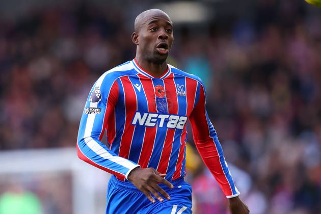 London, England, 9th November 2025. Jean-Philippe Mateta of Crystal Palace during the Crystal Palace vs Brighton and Hove Albion Premier League match at Selhurst Park, London. Picture credit should read: Paul Terry Sportimage EDITORIAL USE ONLY. No use with unauthorised audio, video, data, fixture lists, club league logos or live services. Online in-match use limited to 120 images, no video emulation. No use in betting, games or single club league player publications. SPI_045_PT_Crystal_Palace_Brighton SPI-4277-0045