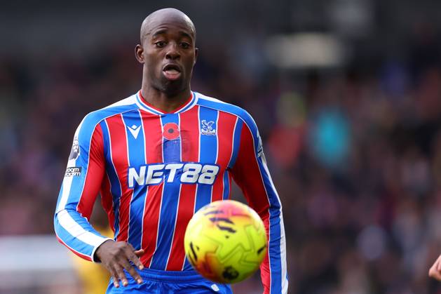 London, England, 9th November 2025. Jean-Philippe Mateta of Crystal Palace during the Crystal Palace vs Brighton and Hove Albion Premier League match at Selhurst Park, London. Picture credit should read: Paul Terry Sportimage EDITORIAL USE ONLY. No use with unauthorised audio, video, data, fixture lists, club league logos or live services. Online in-match use limited to 120 images, no video emulation. No use in betting, games or single club league player publications. SPI_048_PT_Crystal_Palace_Brighton SPI-4277-0048