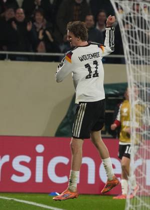 DFB Maenner Nationalmannschaft, Men national team, Nationalteam , WM 2026 Qualifikation, World Cup 2026 Qualifiers, luxembourg vs Deutschland, stade de Luxembourg Nick Woltemade, Deutschland, jubelt Aktion, Einzelbild,