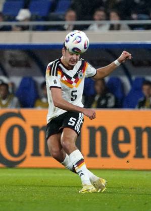 DFB Maenner Nationalmannschaft, Men national team, Nationalteam , WM 2026 Qualifikation, World Cup 2026 Qualifiers, luxembourg vs Deutschland, stade de Luxembourg Aleksandar Pavlovic, Deutschland Aktion, Einzelbild,
