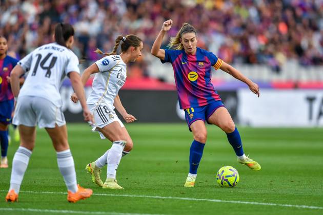 FC Barcelona, Barca v REAL MADRID. LLUIS COMPANYS OLYMPIC STADIUM,BARCELONA. November 15,2025 FC BARCELONA vs REAL MADRID. November 15,2025 Alexia Putellas (11) of FC Barcelona during the match between FC Barcelona and Real Madrid corresponding to the eleventh day of the La Liga F Moeve at Lluis Companys Olympic Stadium of Montjuic in Barcelona, Spain, on November 15, 2025. Barcelona ESP Copyright: xS.xRosx