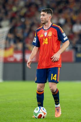 Spain v Turkiye - FIFA World Cup, WM, Weltmeisterschaft, Fussball 2026 Qualifier SEVILLE, SPAIN - NOVEMBER 18: Aymeric Laporte of Spain and Athletic Club in action during to the FIFA World Cup 2026 qualifier match between Spain and Turkiye at Estadio de La Cartuja on November 18, 2025 in Seville, Spain. (Photos by Gabriel Colchero Photo Players Images Magara Press) Sevilla Estadio de la Cartuja Sevilla Spain Copyright: xGabrielxColcherox
