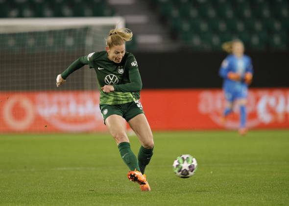 Foto : Sarai LINDER (Wolfsburg) Fussball Championsleague der Frauen am Mi. 19.11.2025 VfL Wolfsburg - Manchester United, ManU