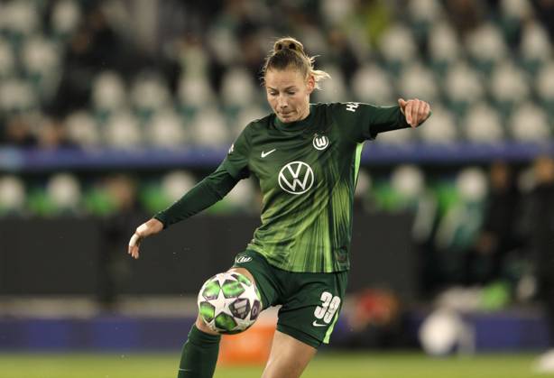 Foto : Sarai LINDER (Wolfsburg) Fussball Championsleague der Frauen am Mi. 19.11.2025 VfL Wolfsburg - Manchester United, ManU