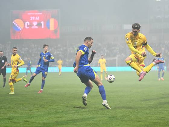 Ianis Hagi during the football match between Bosnia and Herzegovina and Romania, during the 2026 World Cup Qualifiers, at the Bilino Polje Stadium in Zilina, Saturday, November 15, 2025 Zilina Copyright: xRazvanxPasarica SPORTxPICTURESx