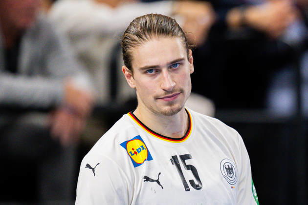 02.11.2025 - Handball, Länderspiel, Testspiel, SAP Garden München, Deutschland - Island: Juri Knorr (Deutschland)
