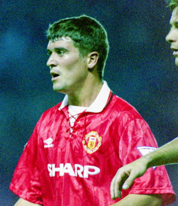 930818 Football, Premier League 1993-1994, Manchester United, ManU - Sheffield United: Roy Keane of Manchester United. Photo: BILDBYRAN D165_01 D165_01 scanx football fotboll soccer Premier League Manchester United Sheffield United england season 1993-1994 1993-94 1993 94 1993 august 18 bbeng dia Copyright: BILDBYRAN BB930818BB069