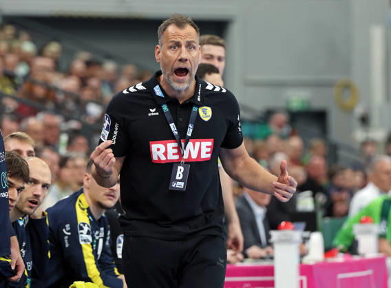 27.11.2025, xovx, Handball Daikin Handball Bundesliga, HSG Wetzlar - Rhein-Neckar Löwen Trainer Maik Machulla (Rhein-Neckar Löwen) Wetzlar Buderus-Arena Hessen Deutschland (DE)
