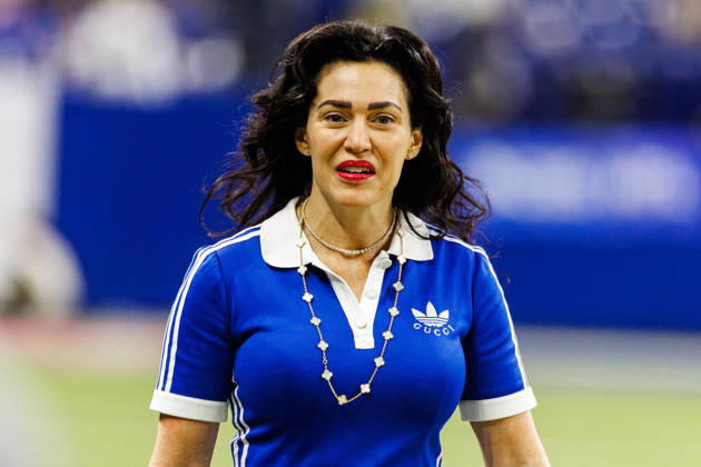 November 30, 2025: Indianapolis Colts owner Carlie Irsay-Gordon during pregame of NFL, American Football Herren, USA game action against the Houston Texans at Lucas Oil Stadium in Indianapolis, Indiana. CSM Indianapolis United States of America - ZUMAc04_ 20251130_zma_c04_141 Copyright: xJohnxMersitsx