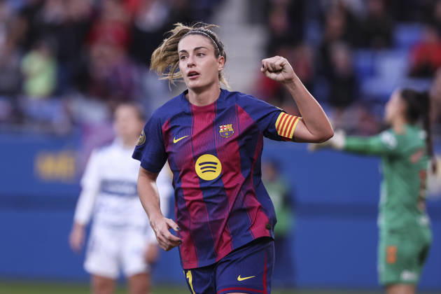 December 6, 2025, Sant Joan Despi, Barcelona, Spain: Alexia Putellas Segura of FC Barcelona, Barca celebrates a goal during the Spanish Women league, Liga F, football match played between FC Barcelona and Costa Adeje Tenerife at Johan Cruyff Stadium on December 06, 2025 in Sant Joan Despi, Barcelona. Sant Joan Despi Spain - ZUMAa181 20251206_zaa_a181_206 Copyright: xJavierxBorregox