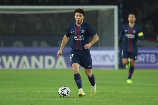FBL-FRA-LIGUE1-Paris Saint Germain - Stade Rennes Joao Neves (Paris Saint-Germain) during the French L1 football match between Paris Saint-Germain (PSG) an Stade Rennes at Parc des Princes Paris ,France, on December 06, 2025. Copyright: JoaquimxFerreira