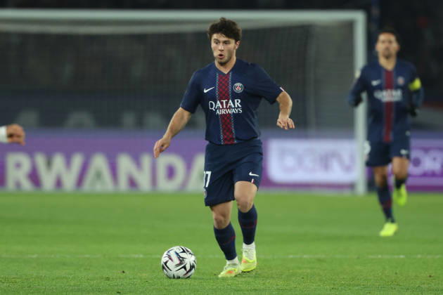 FBL-FRA-LIGUE1-Paris Saint Germain - Stade Rennes Joao Neves (Paris Saint-Germain) during the French L1 football match between Paris Saint-Germain (PSG) an Stade Rennes at Parc des Princes Paris ,France, on December 06, 2025. Copyright: JoaquimxFerreira