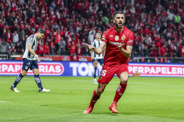 LIGA BBVA MX 2025 LIGA BBVA MX 2025 TOLUCA VS RAYADOS MONTERREY 06122025 TOLUCA, ESTADO DE MEXICO, MEXICO. Action photo of Joao Dias (26) of Diablos Rojos del Toluca, during semifinal game of the Torneo de Apertura 2025 of the BBVA Liga MX, held at the Estadio Nemesio Diez of Toluca, Estado de Mexico against Rayados Monterrey. Foto de accion de Joao Dias (26) de los Diablos Rojos del Toluca, durante juego semifinal del Torneo Apertura 2025 de la Liga BBVA MX, celebrado en el estadio Nemesio Diez de Toluca, Estado de Mexico en contra de Rayados Monterrey. IMAGENSHOP AGENCIA FOTOGRAFICA TOLUCA ESTADO DE MEXICO MEXICO Copyright: xIMAGENSHOPxAGENCIAxFOTOGRAFICAx