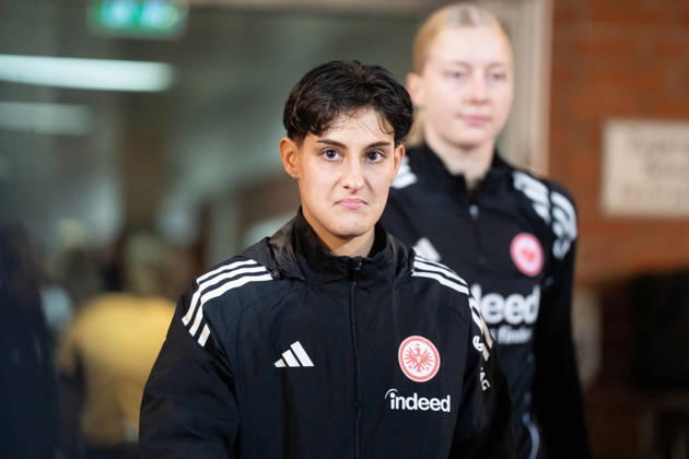 07.12.2025, xhfmx, Fussball Google Pixel Frauen-Bundesliga, Eintracht Frankfurt - FC Bayern Dilara Acıkgöz (Eintracht Frankfurt, 29) (DFL DFB REGULATIONS PROHIBIT ANY USE OF PHOTOGRAPHS as IMAGE SEQUENCES and or QUASI-VIDEO) Frankfurt am Main