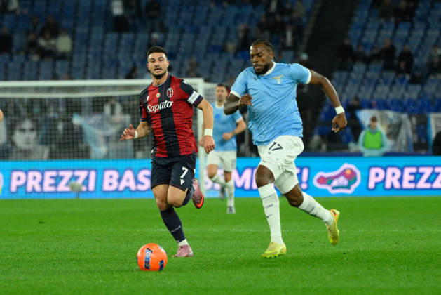 CALCIO - Serie A - SS Lazio vs Bologna FC Lazioâ??s Nuno Tavares and Bolognaâ??s Riccardo Orsolini during the Italian Football Championship League A 2025 2026 match between SS Lazio vs Bologna FC at the Olimpic Stadium in Rome on 07 December 2025. Rome Italy  Copyright: xIPAxSport ABACAx