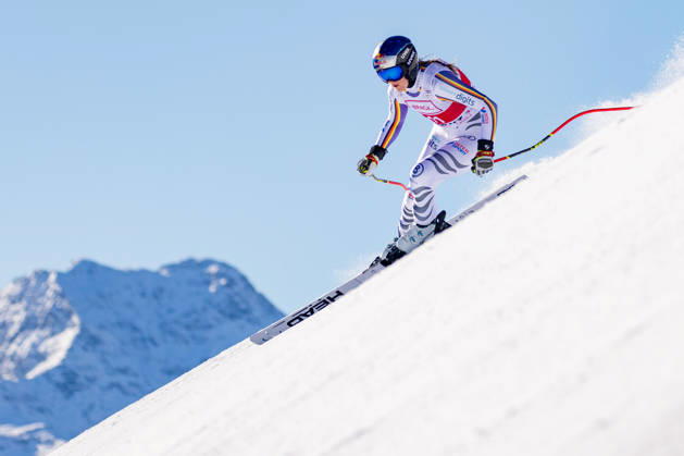 ALPINE SKIING - FIS WC St. Moritz SANKT MORITZ,SWITZERLAND,10.DEC.25 - ALPINE SKIING - FIS World Cup, downhill, training, ladies. Image shows Emma Aicher (GER).  GEPAxpictures xMathiasxMandl
