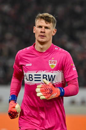 Europa League; VfB Stuttgart - Maccabi Tel Aviv; 11.12.2025 STUTTGART, GERMANY - 11. DECEMBER: im Bild Alexander NUEBEL (VfB Stuttgart 33) Einzelfoto Freisteller während dem Match zwischen dem VfB Stuttgart und Maccabi Tel Aviv am 6. Spieltag der UEFA Europa League Ligaphase in der MHP Arena Copyright: xBEAUTIFULxSPORTS Goldbergx