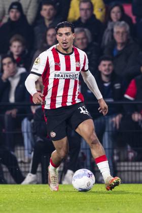 EINDHOVEN , 13-12-2025 , Philips stadium , season 2025 2026 , Dutch Eredivisie football , match between PSV and Heracles Almelo , final score 4-3 , picture shows PSV player Couhaib Driouech. PSV - Heracles x200172080x Copyright: