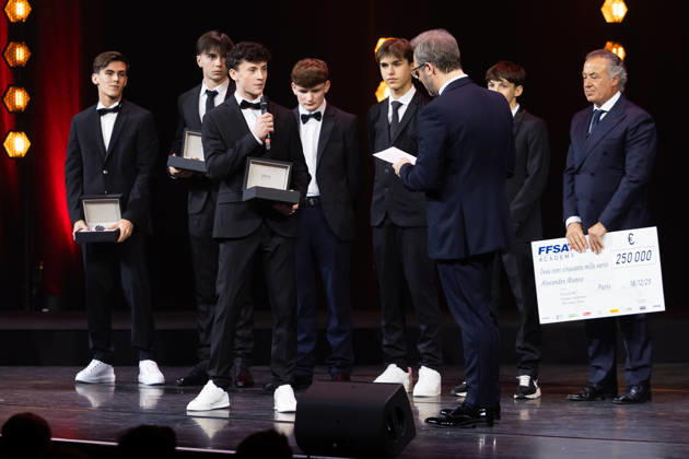 FFSA - LES TROPHEES DU AUTOMOBILE 2025 MUNOZ Alexandre, Vainqueur du Championnat de France F4 FIA, action during Les Trophà es du Sport Automobile 2025 at Salle Pleyel, on December 18, 2025 in Paris, France - ParisFrance Copyright: xJULIENxDELFOSSEx