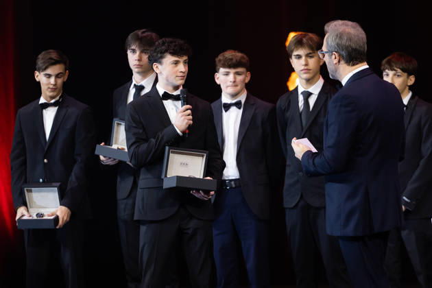FFSA - LES TROPHEES DU AUTOMOBILE 2025 MUNOZ Alexandre, Vainqueur du Championnat de France F4 FIA, action during Les Trophà es du Sport Automobile 2025 at Salle Pleyel, on December 18, 2025 in Paris, France - ParisFrance Copyright: xJULIENxDELFOSSEx