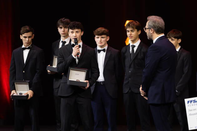 FFSA - LES TROPHEES DU AUTOMOBILE 2025 MUNOZ Alexandre, Vainqueur du Championnat de France F4 FIA, action during Les Trophà es du Sport Automobile 2025 at Salle Pleyel, on December 18, 2025 in Paris, France - ParisFrance Copyright: xJULIENxDELFOSSEx