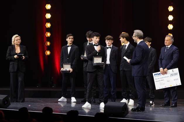 FFSA - LES TROPHEES DU AUTOMOBILE 2025 MUNOZ Alexandre, Vainqueur du Championnat de France F4 FIA, action during Les Trophà es du Sport Automobile 2025 at Salle Pleyel, on December 18, 2025 in Paris, France - ParisFrance Copyright: xJULIENxDELFOSSEx