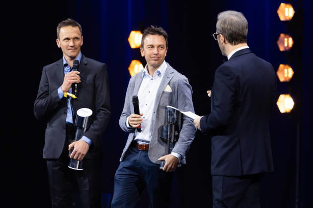 FFSA - LES TROPHEES DU AUTOMOBILE 2025 BOULLOUD Benjamin, RALLYE, A, portrait, BONATO Yoann, RALLYE, A, portrait during Les Trophà es du Sport Automobile 2025 at Salle Pleyel, on December 18, 2025 in Paris, France - ParisFrance Copyright: xJULIENxDELFOSSEx