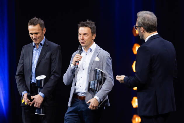 FFSA - LES TROPHEES DU AUTOMOBILE 2025 BOULLOUD Benjamin, RALLYE, A, portrait, BONATO Yoann, RALLYE, A, portrait during Les Trophà es du Sport Automobile 2025 at Salle Pleyel, on December 18, 2025 in Paris, France - ParisFrance Copyright: xJULIENxDELFOSSEx