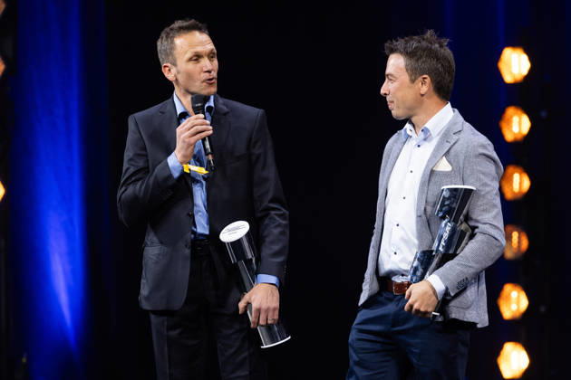 FFSA - LES TROPHEES DU AUTOMOBILE 2025 BOULLOUD Benjamin, RALLYE, A, portrait, BONATO Yoann, RALLYE, A, portrait during Les Trophà es du Sport Automobile 2025 at Salle Pleyel, on December 18, 2025 in Paris, France - ParisFrance Copyright: xJULIENxDELFOSSEx