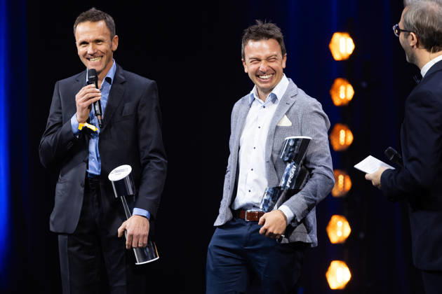 FFSA - LES TROPHEES DU AUTOMOBILE 2025 BOULLOUD Benjamin, RALLYE, A, portrait, BONATO Yoann, RALLYE, A, portrait during Les Trophà es du Sport Automobile 2025 at Salle Pleyel, on December 18, 2025 in Paris, France - ParisFrance Copyright: xJULIENxDELFOSSEx
