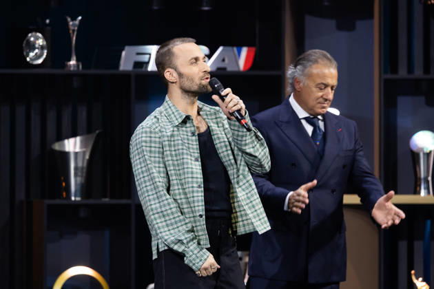 FFSA - LES TROPHEES DU AUTOMOBILE 2025 SQUEEZIE, Prix Special FFSA, GP Explorer, portrait during Les Trophà es du Sport Automobile 2025 at Salle Pleyel, on December 18, 2025 in Paris, France - ParisFrance Copyright: xGREGORYxLENORMANDx